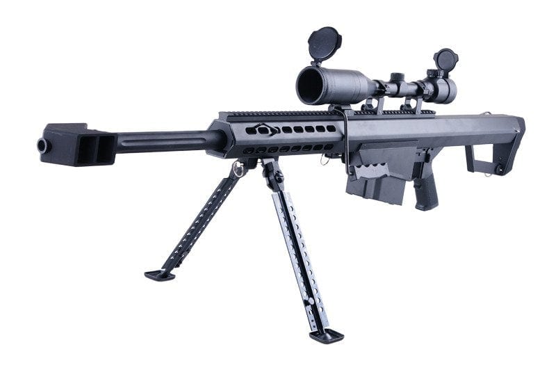 BB Sniper Rifle Barrett M82A1 CQB (SW-02A) bipied + lunette