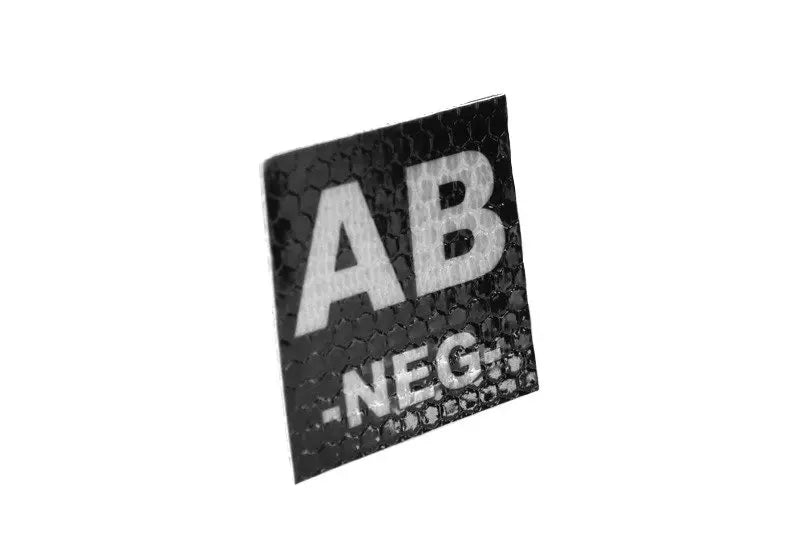 IR patch – AB NEG BLOOD TYPE