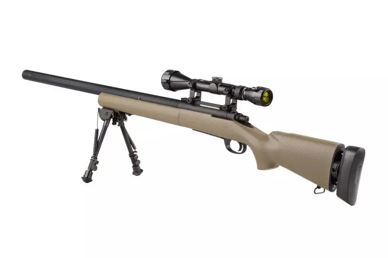 SW-04 sniper rifle (with scope and bipod) - tan