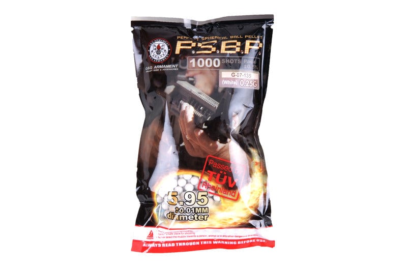 Perfect BB pellets 0,25 g – 1000 pieces by G&G on Airsoft Mania Europe