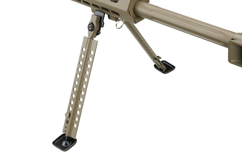 SW-02A BARRETT sniper rifle replica with scope and bipod - tan