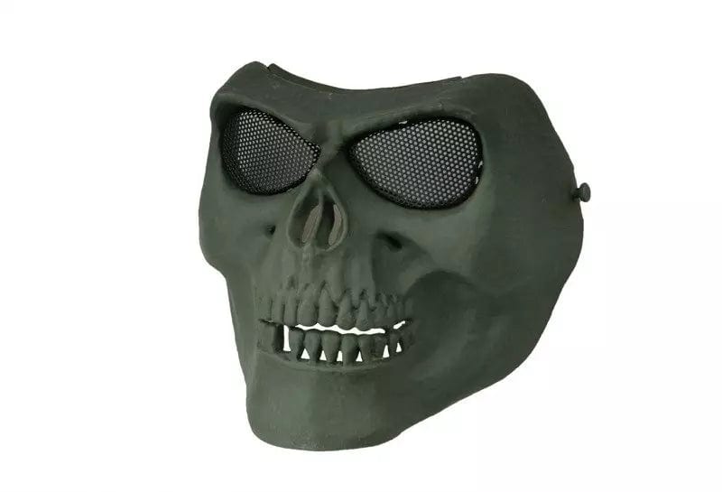 Totenkopf-Gesichtsmaske - oliv