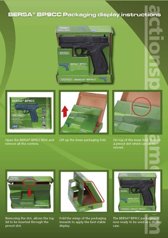 Replica pistol Bersa BP9CC by ASG on Airsoft Mania Europe