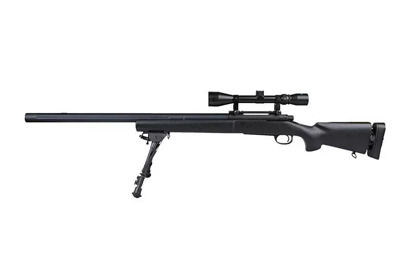 SW-04J Army sniper rifle replica (with scope and bipod) - black