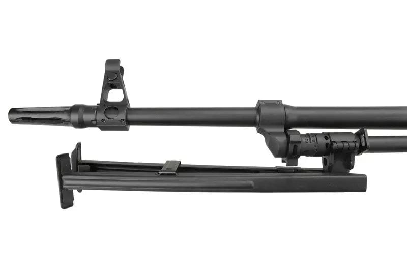 PKM, detail of the closed bipod and barrel