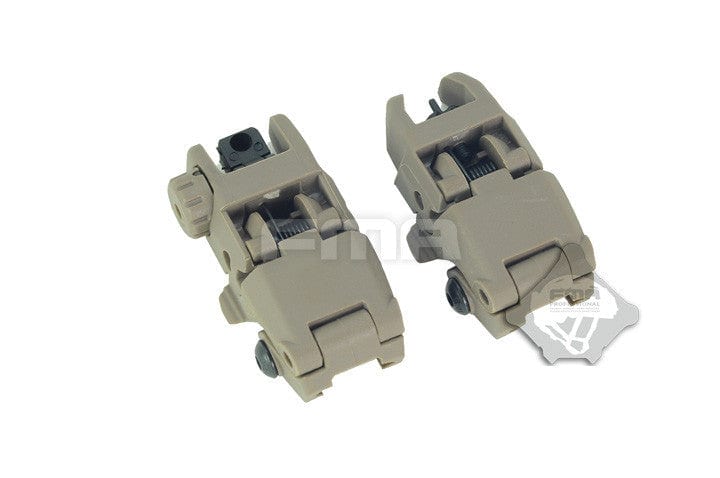 Folding flip-up sights GEN1 Tan by FMA on Airsoft Mania Europe