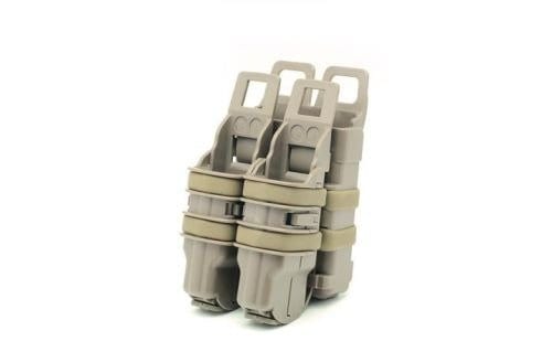FAST Magazine Holster Set for 5,56 and 9mm magazines - tan