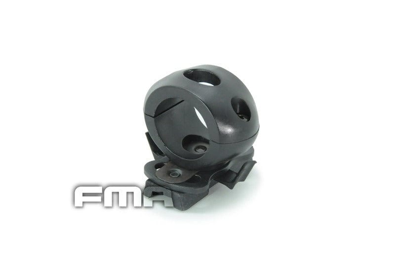 Flashlight helmet mount (25mm) - black