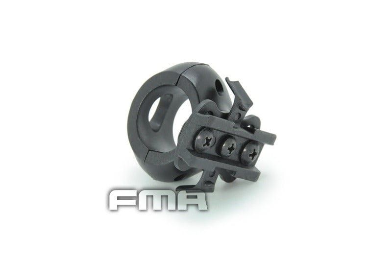 Flashlight helmet mount (25mm) - black by FMA on Airsoft Mania Europe