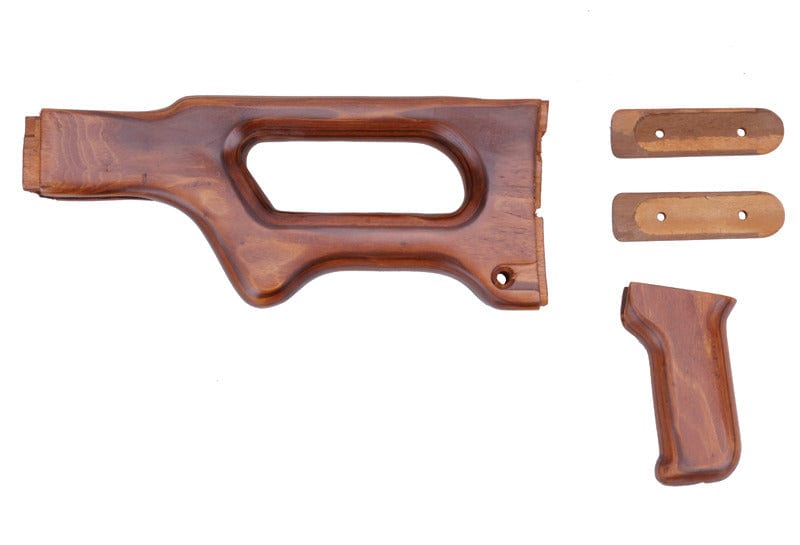 Set of wooden elements for the PKM by A&K on Airsoft Mania Europe