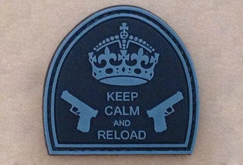 Aufnäher - Keep Calm And Reload - Schwarz