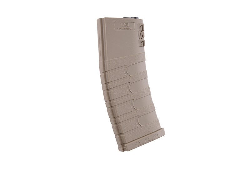 Mid-Cap 120rd Magazine for M4 / M16 (5 pcs pack) - tan by G&G on Airsoft Mania Europe