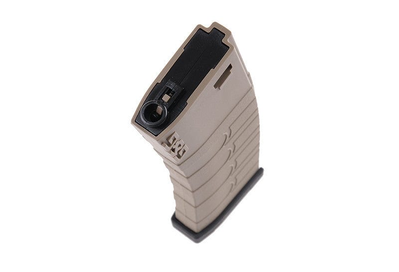 Mid-Cap 120rd Magazine for M4 / M16 (5 pcs pack) - black / tan by G&G on Airsoft Mania Europe