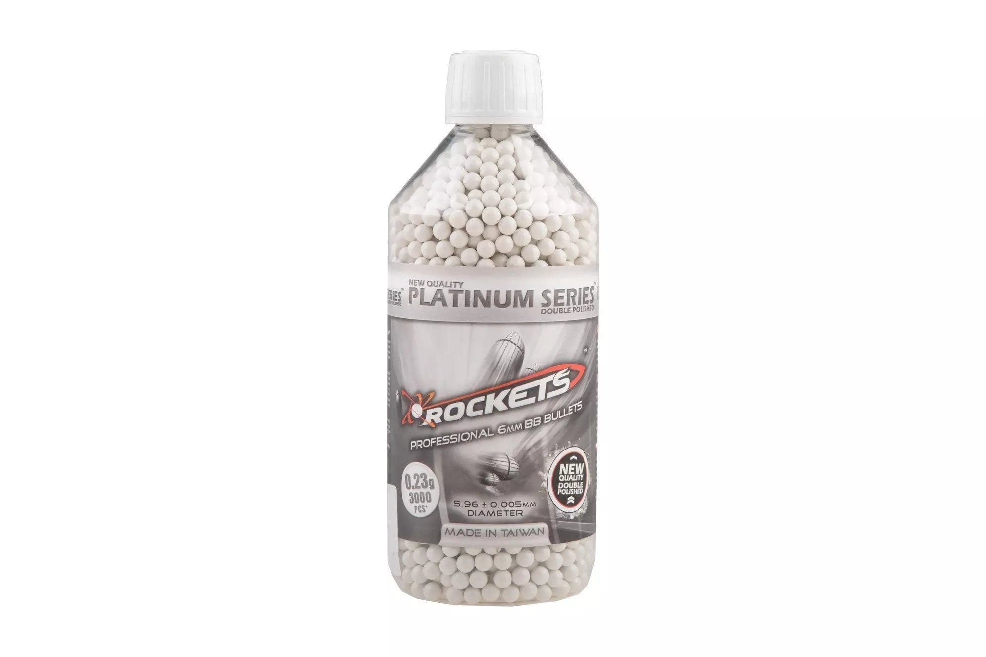 Rockets Platinum Series 0.23g BB pellets - 3000pcs bottle