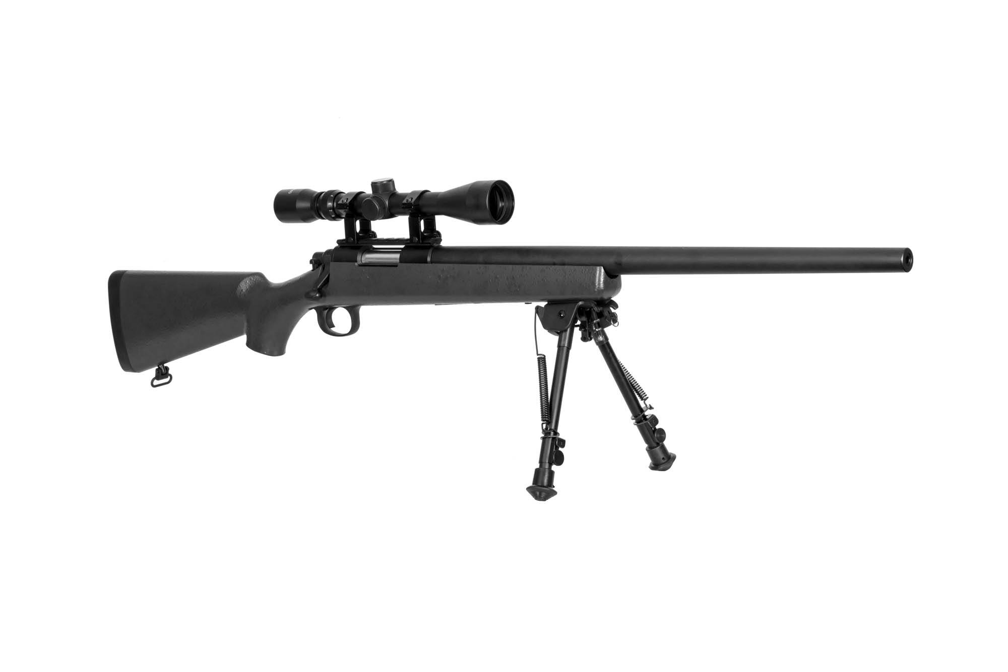 SW-10 Sniper Rifle (with scope + bipod) - black