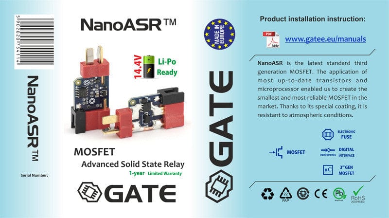 Mosfet gate NanoASR by GATE on Airsoft Mania Europe