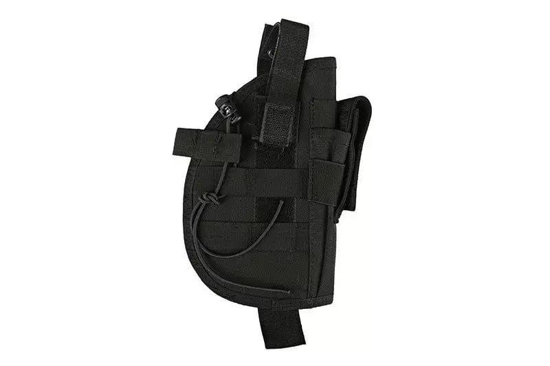 Universal holster with magazine pouch - black