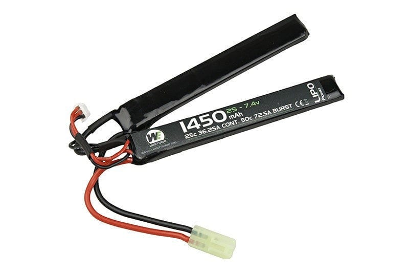 LiPo 1450mAh 7.4V 25C battery - 2pcs
