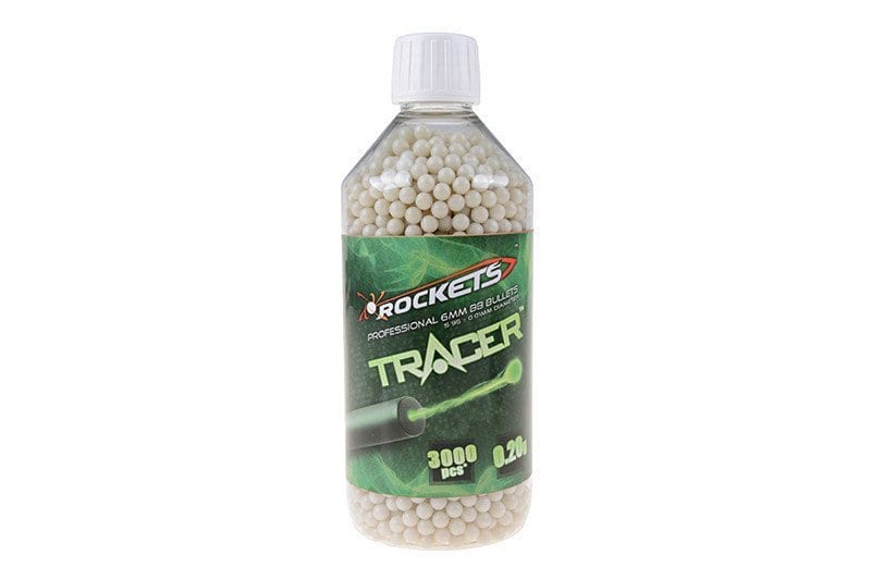 Rockets Tracer 0,20g BB pellets 3000 pieces - bottle