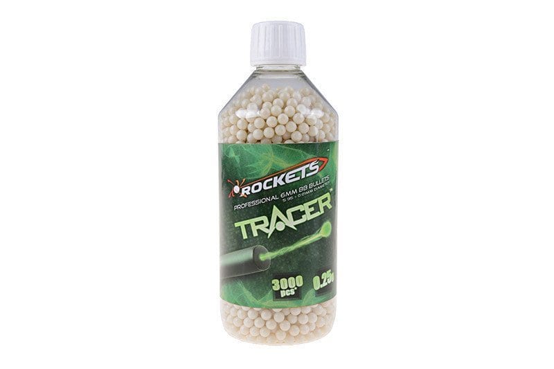 Rockets Tracer 0,25g BB pellets 3000 pieces - bottle