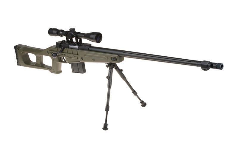MB4409D replica sniper rifle - with scope and bipod - olive by WELL on Airsoft Mania Europe