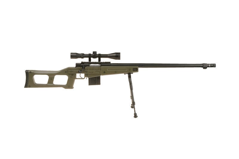 MB4409D replica sniper rifle - with scope and bipod - olive by WELL on Airsoft Mania Europe