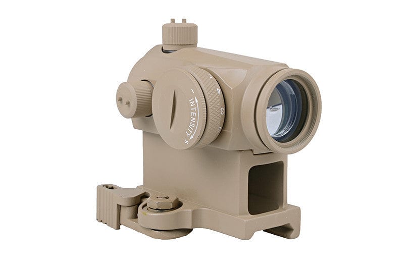 T1 red dot sight replica with QD mount and mount low - tan by AIM-O on Airsoft Mania Europe