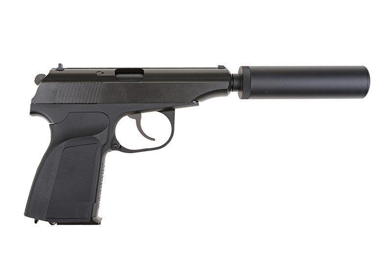 MK Pistol Replica with a Silencer - black by WE on Airsoft Mania Europe