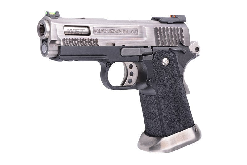 Hi-Capa 3.8 Force Brontosaurus Pistol Replica – Silver by WE on Airsoft Mania Europe