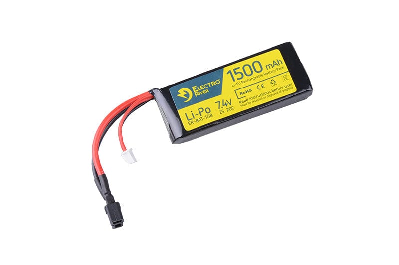 LiPo 7,4V 1500mAh 20/40C T-connect (DEANS) Battery