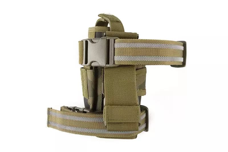 Thigh holster with magazine pouch - wz.93 woodland