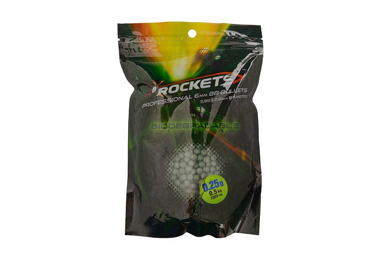 Rockets Professional BIO 0,25g BBs - 0,5kg - DARK GREEN
