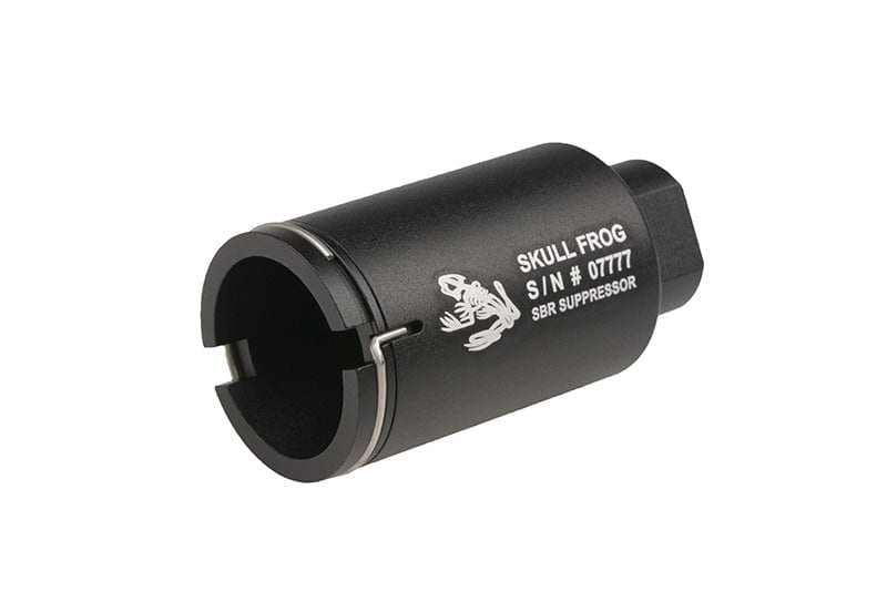 Skull Frog Mini Gas Concentrating Flash Hider - Black by Element on Airsoft Mania Europe