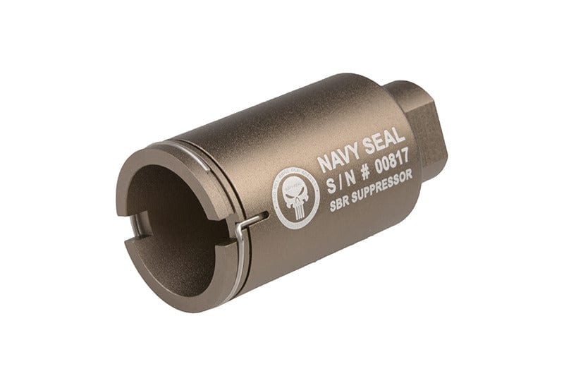 Flash hider / exiting gas concentrator "Navy Seal Mini" - Tan