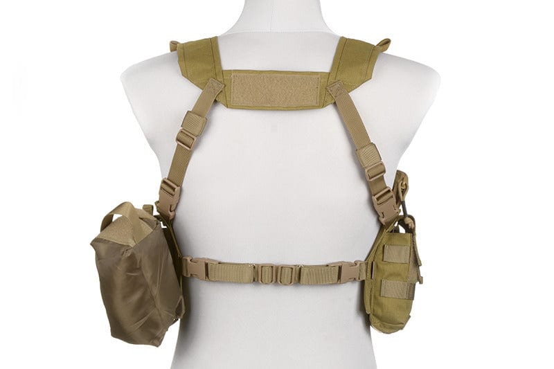 Split Front Chest Rig Gen V Tactical Vest - Khaki by Emerson Gear on Airsoft Mania Europe