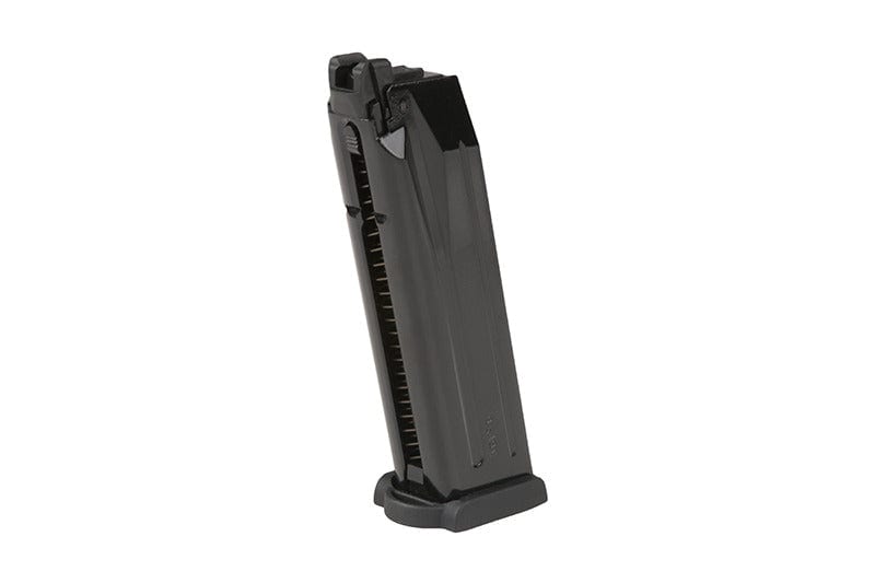 22rnds. real-cap gas magazine for H&K VP9 handgun type replicas - black