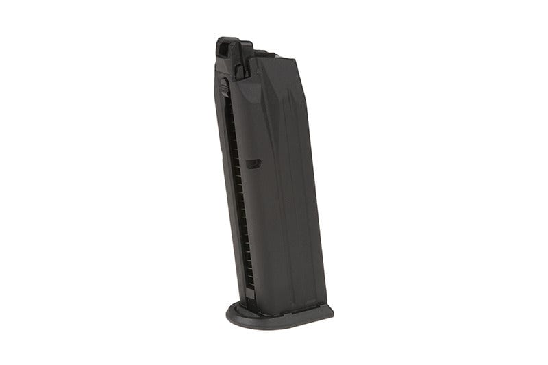22rnds. real-cap gas magazine for Walther PPq M2 handgun type replicas - black