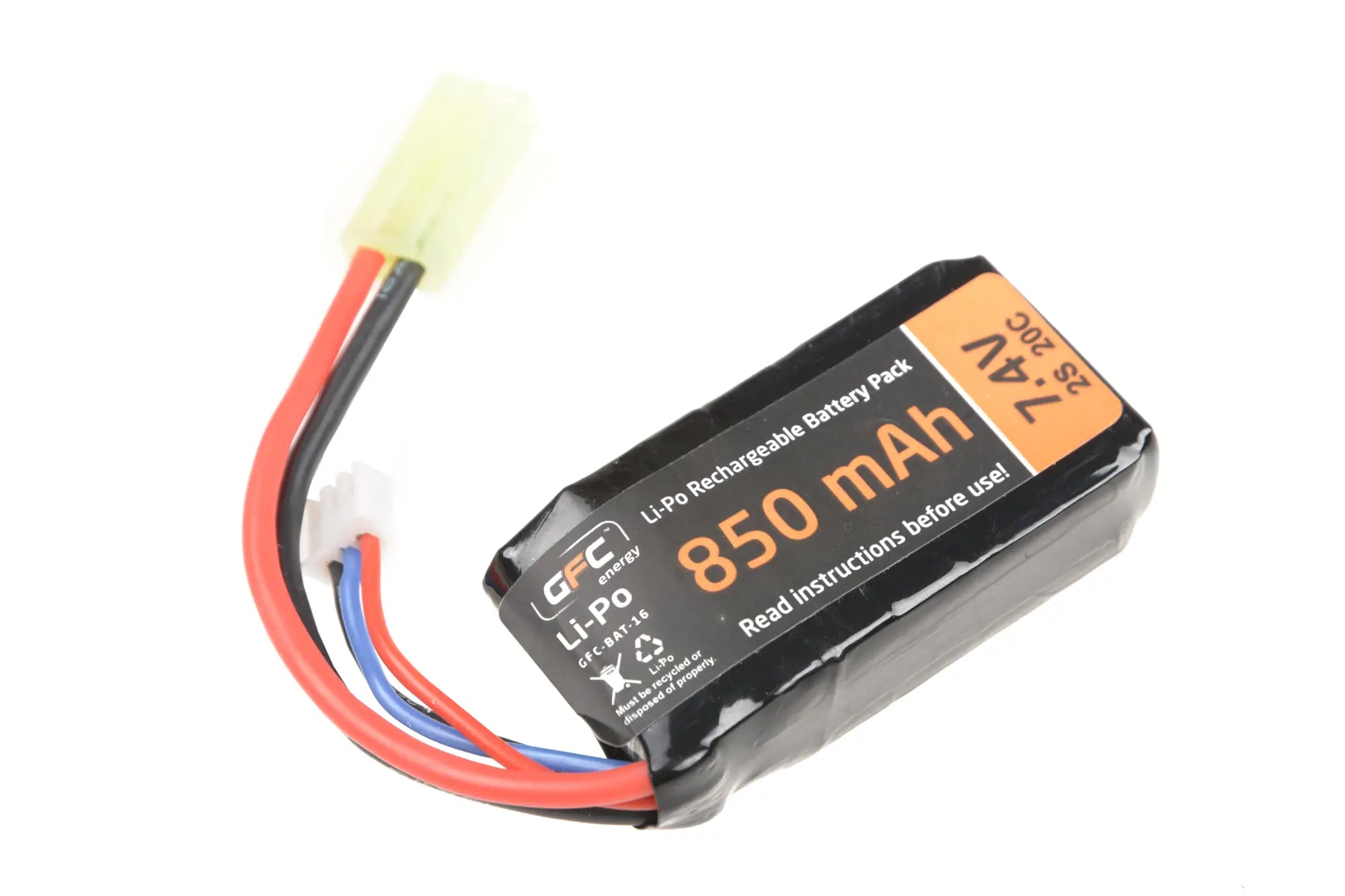 Batterie LiPo 850mAh 7.4V 20C