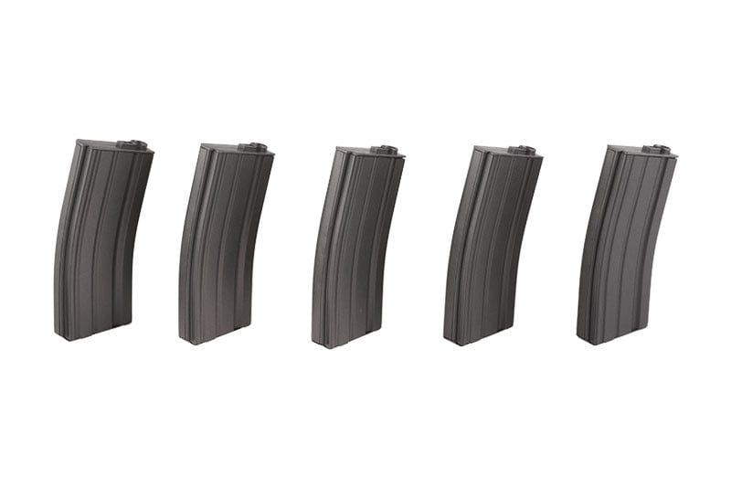 Set of 5 Real 30 BB-Cap Magazines for M4 / M16 Replicas - Gray by Specna Arms on Airsoft Mania Europe