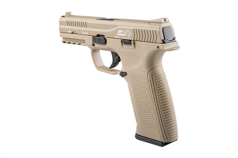BLE - Alpha Pistol Replica - Tan by ICS on Airsoft Mania Europe