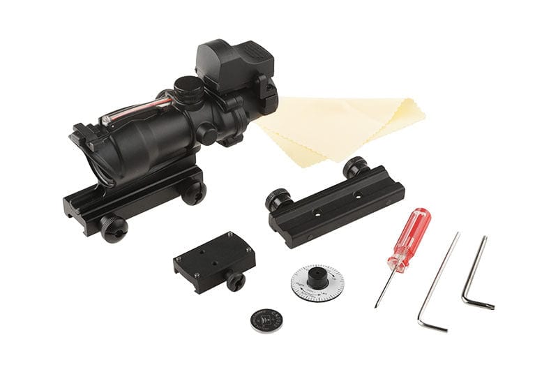RedFiber 4×32C scope + Micro - black-Theta Optics-Airsoft Mania Europe