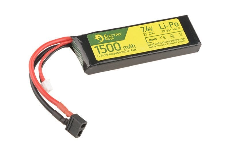 LiPo 7.4V 1500 mAh 20/40C T-connect (DEANS) Battery