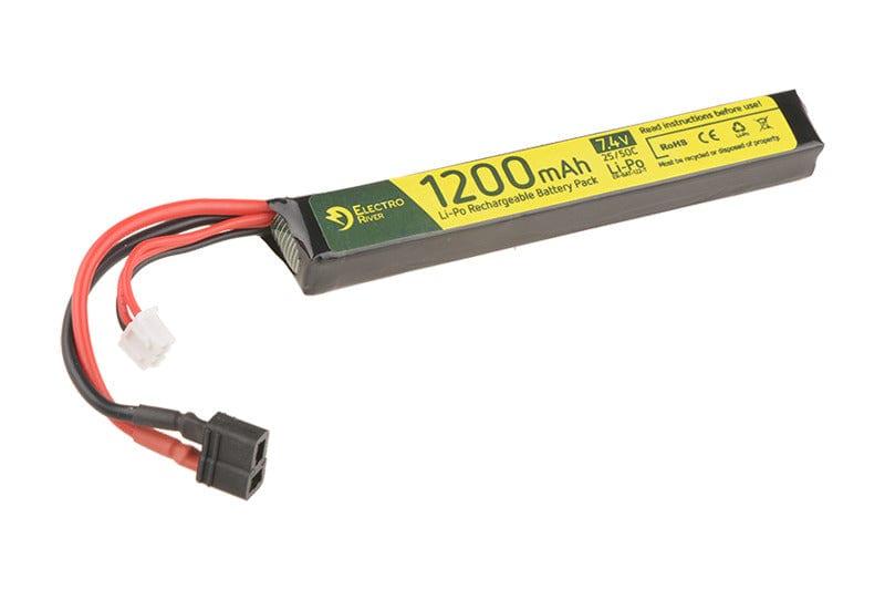 LiPo 7.4V 1200 mAh 25/50C T-connect (DEANS) Battery