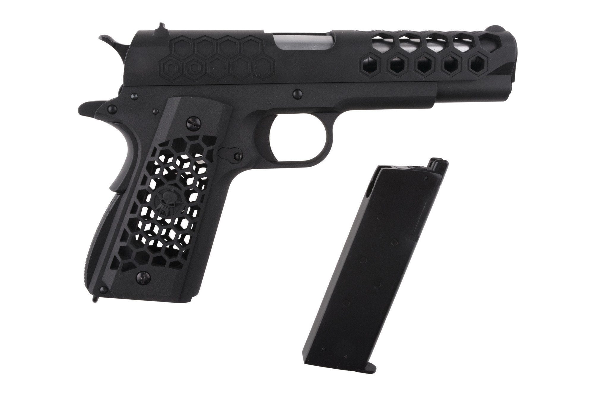 1911 Hex Cut V.3 pistol - black by WE on Airsoft Mania Europe