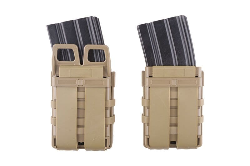 Double Open III (M) 5.56 Chargeur Pouch - Tan