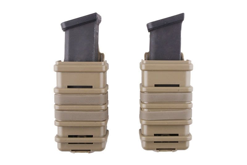 Double Open III (S) Pistolet Chargeur Pouch - Tan