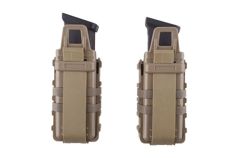 Double Open III (S) Pistolet Chargeur Pouch - Tan