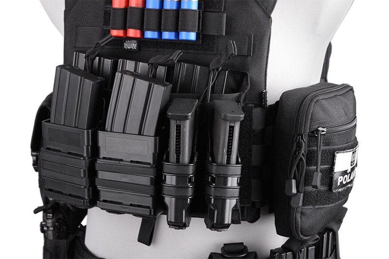 Magazine pouches set (1M4 + 2 pistol) Black