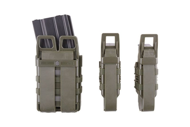 Set Pistolet Open III (2 XS + 1 M) + Pochettes Chargeur 5.56 - Olive Drab