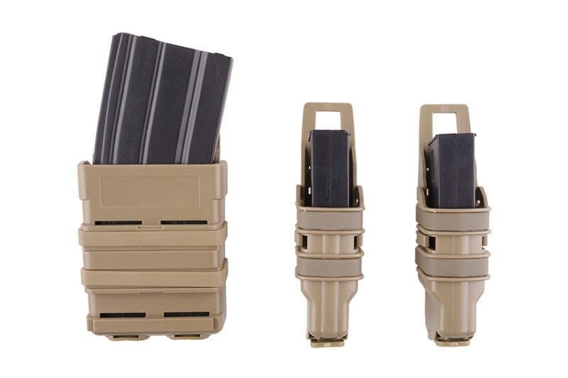 Set di pistola Open III (2 XS + 1 M) + 5.56 Caricatore per Tasche - Tan